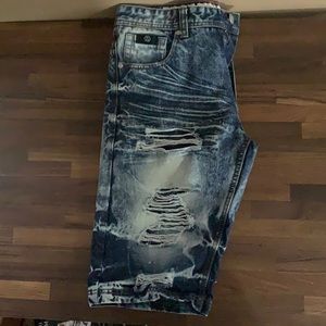 Premium denim - ripped Jean shorts